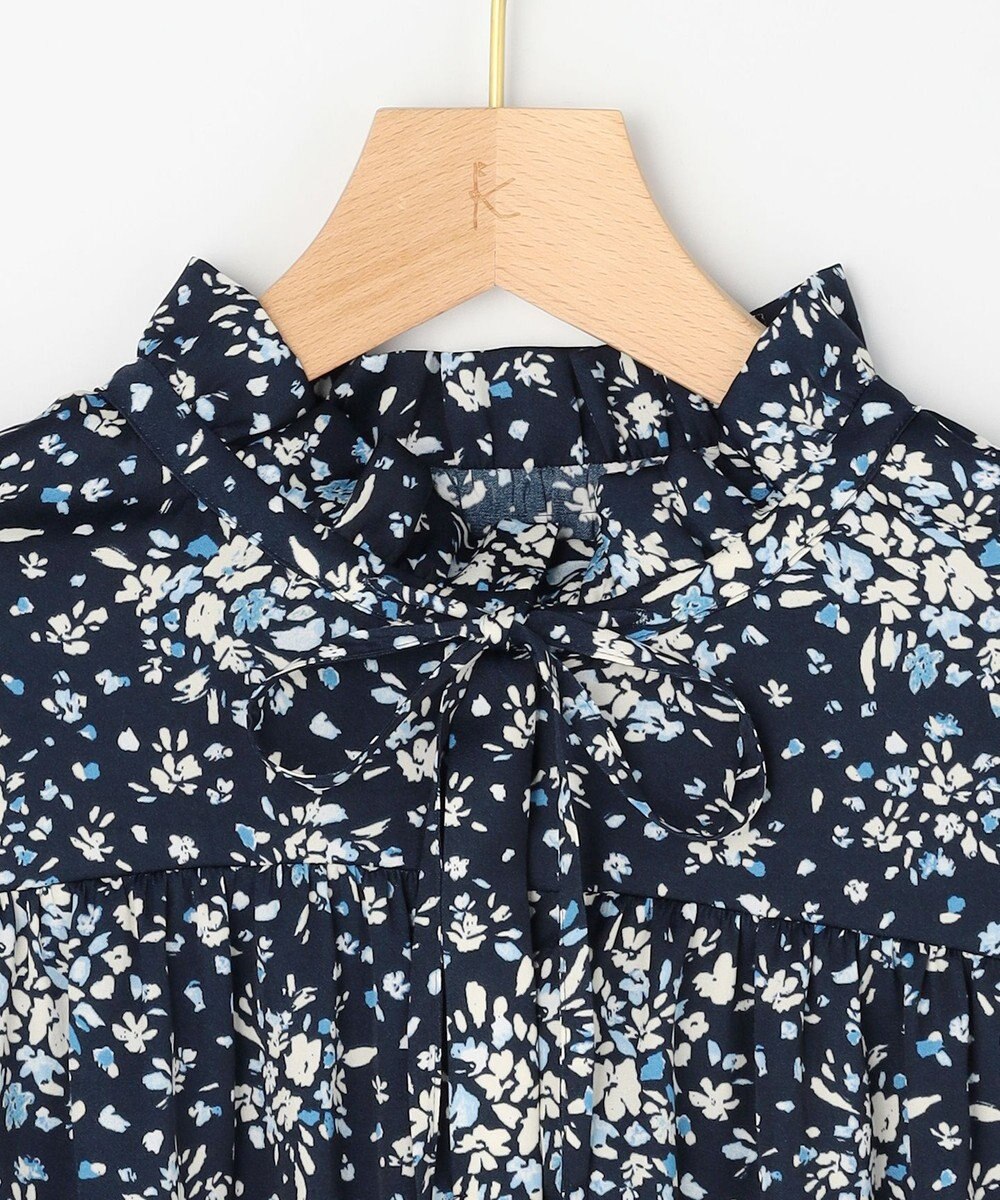 組曲 【先行予約】モザイクフラワープリント ブラウス 