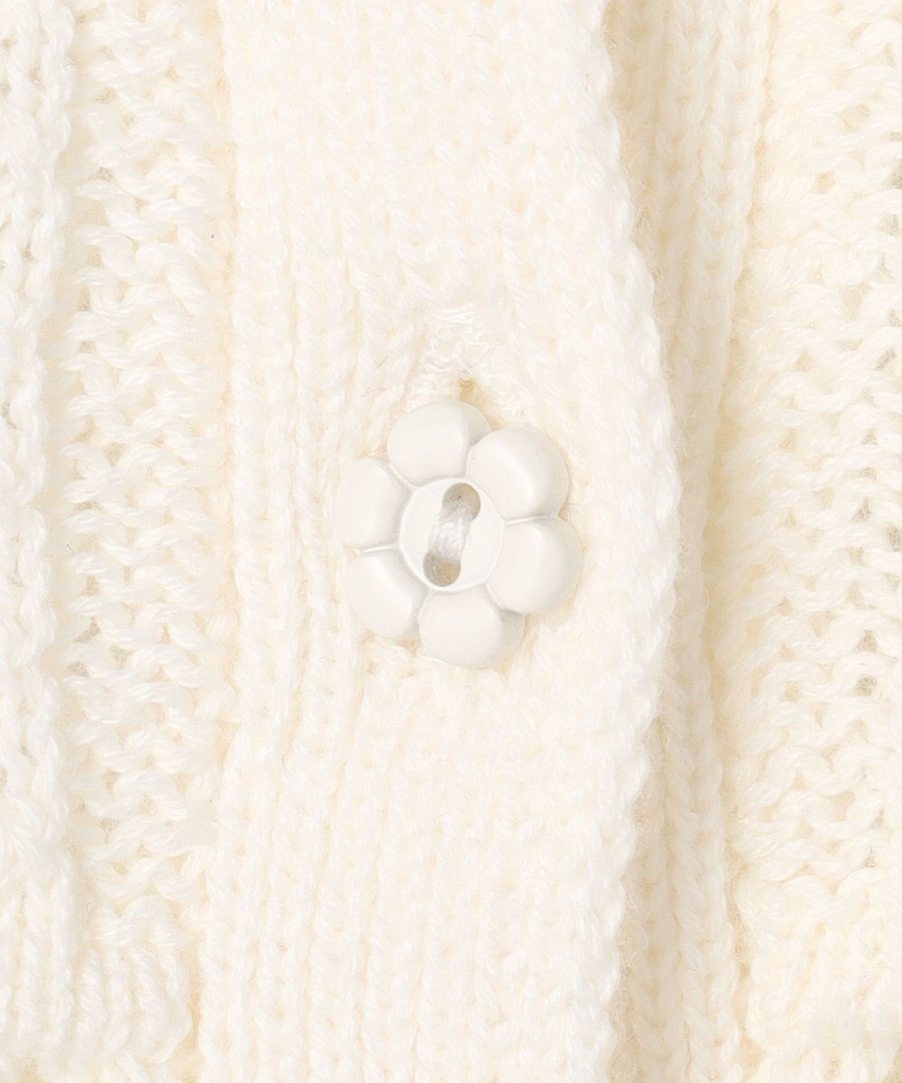 組曲 KIDS 【S-Lサイズ】クロッシェライク　カーディガン 