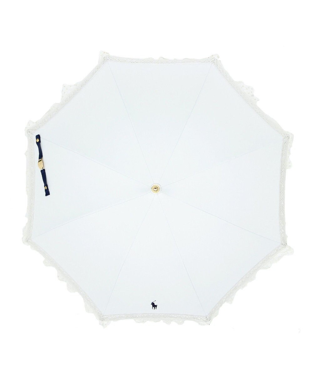 MOONBAT 【遮光/晴雨兼用日傘】POLO RALPH LAUREN(ポロ ラルフローレン) エンブフリル 長傘 遮熱 UV 