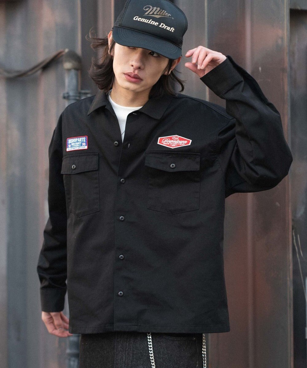 WEGO 【ユニセックス着用ITEM】ワッペンワークシャツ（LS） 