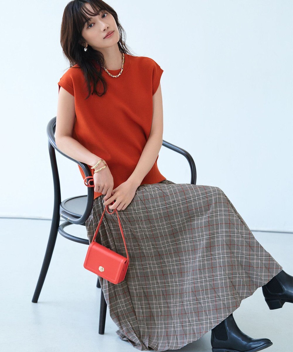 ANY フレンチスリーブニット 