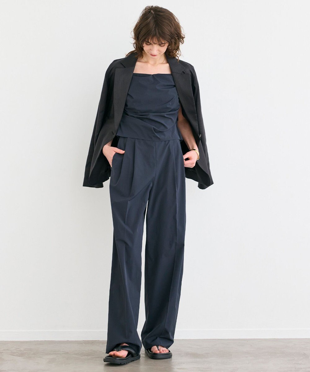 BEIGE， 【洗える】BERGAMOT / ウォッシャブルリネンバックドロストジャケット 