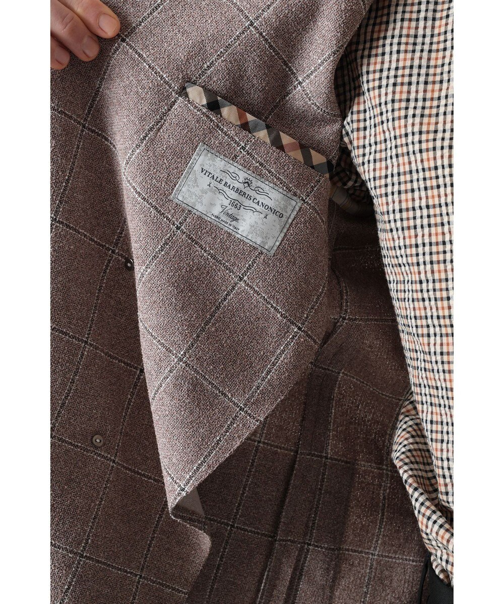 DAKS マイクロブークレーダブルブレストチェックジャケット 