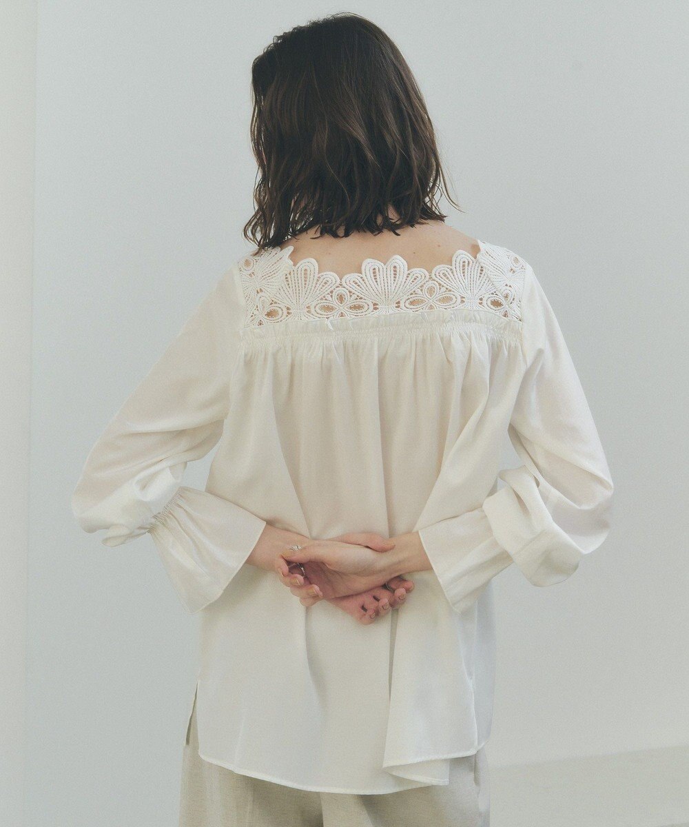 YECCA VECCA フラワーレースブラウス 