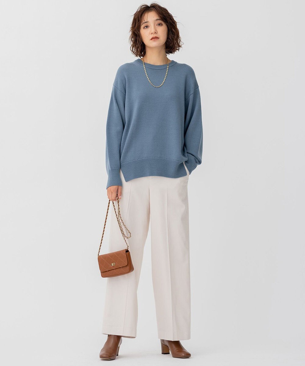 23区 【CLASSY.1月号掲載】ウールコード クルーネック ニット 