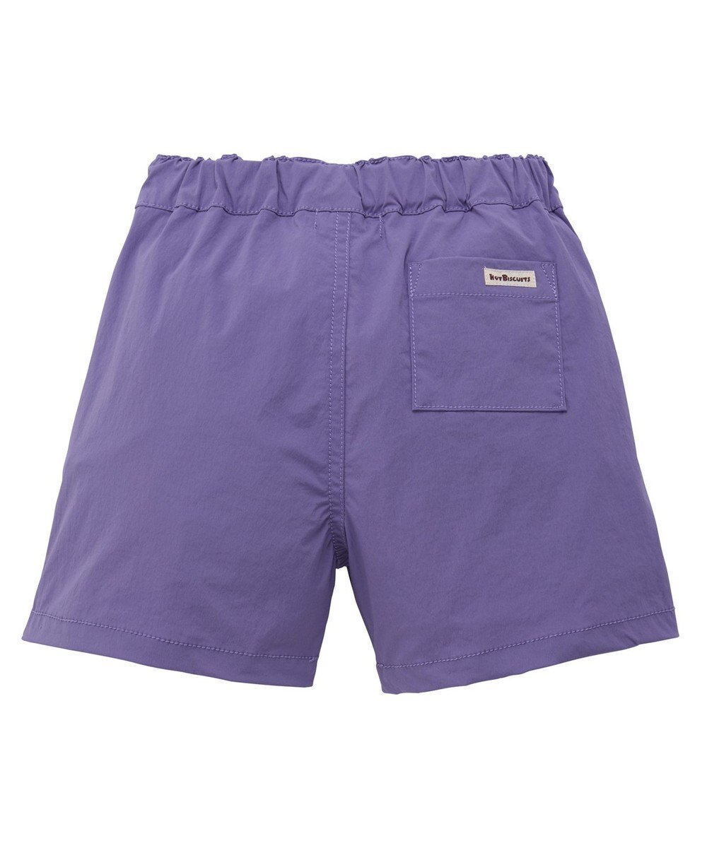 MIKI HOUSE HOT BISCUITS 【80-120cm】撥水素材 ワンポイント 5分丈パンツ 