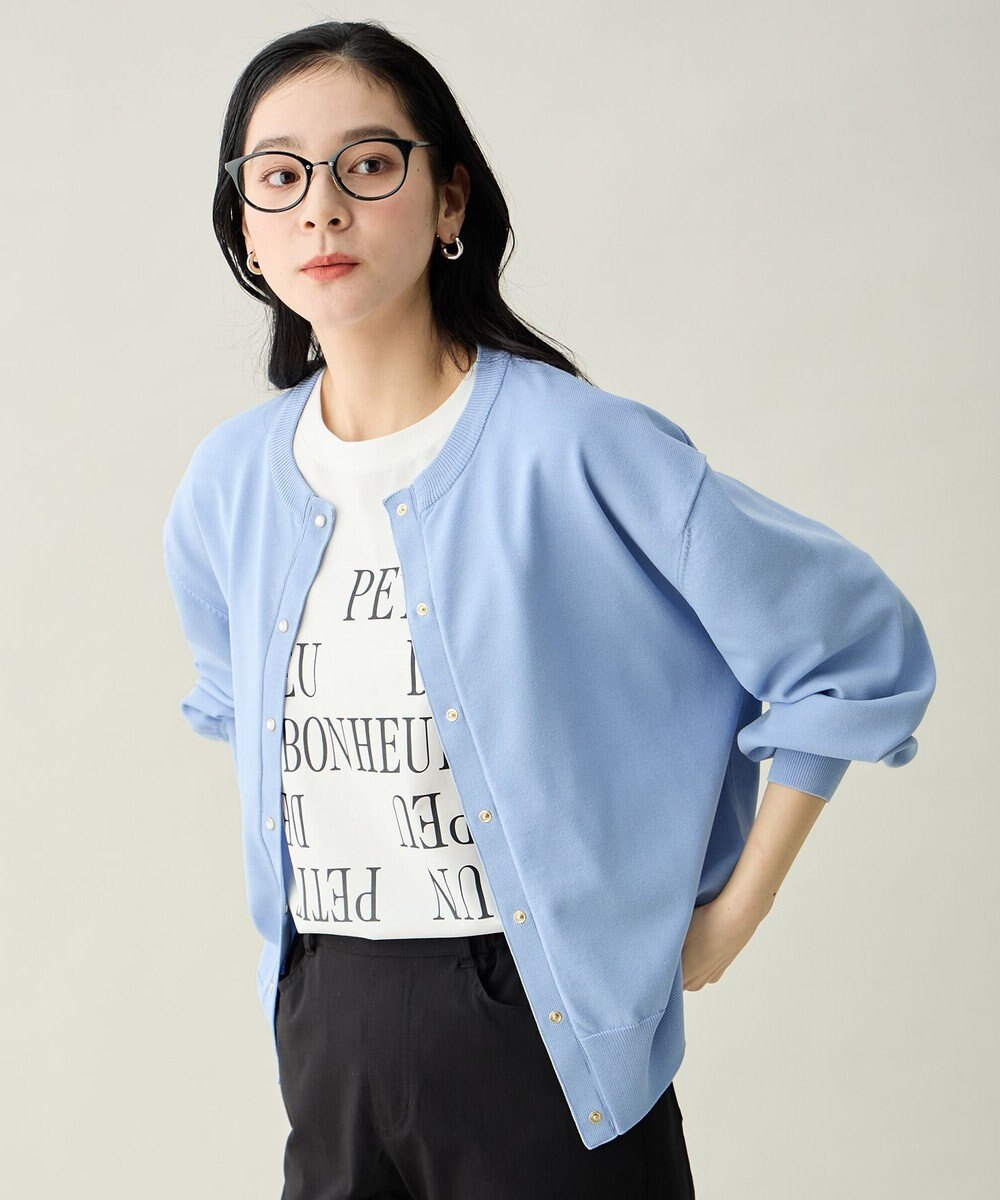 ANY スプリングカラーニットカーディガン 