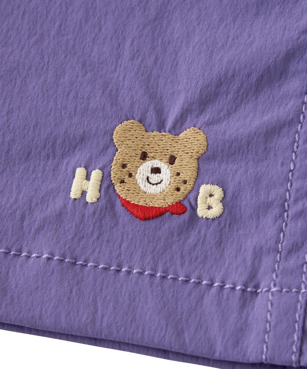 MIKI HOUSE HOT BISCUITS 【80-120cm】撥水素材 ワンポイント 5分丈パンツ 