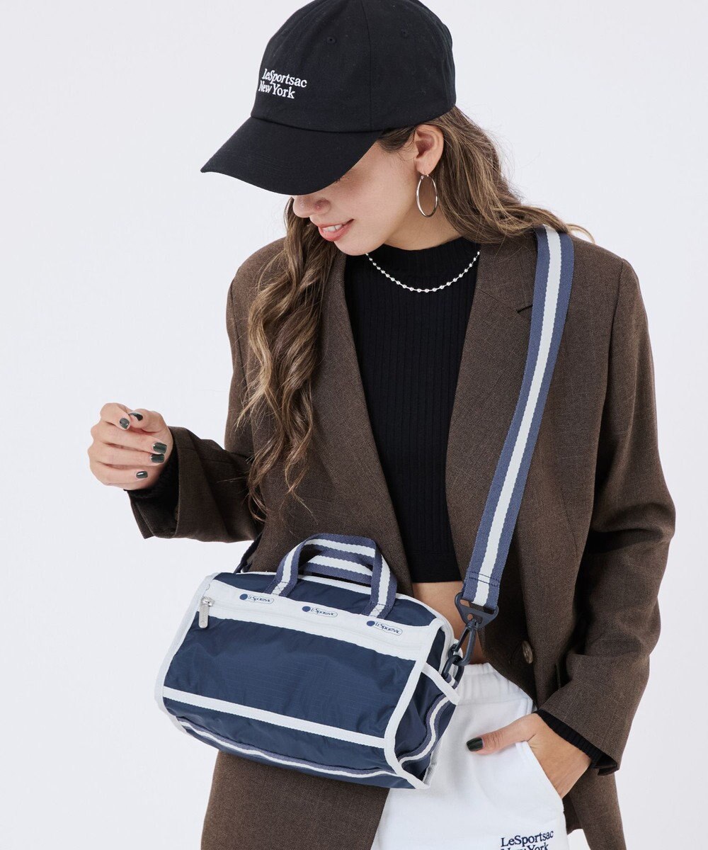 LeSportsac MINI DUFFEL CROSSBODY/スペクテイターディープブルー 