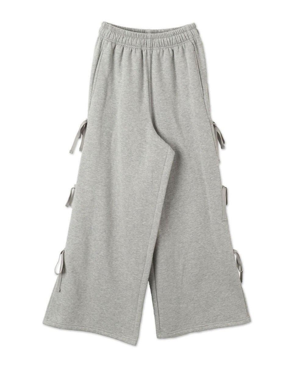 WEGO 【裏起毛】サイドリボンスウェットパンツ 