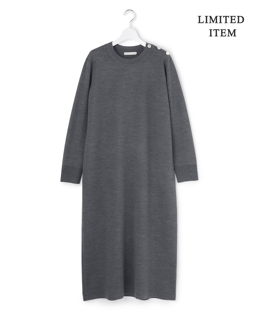 ICB 【先行予約・WEB限定】 ウールブレンドダブルフェイス ニットワンピース 