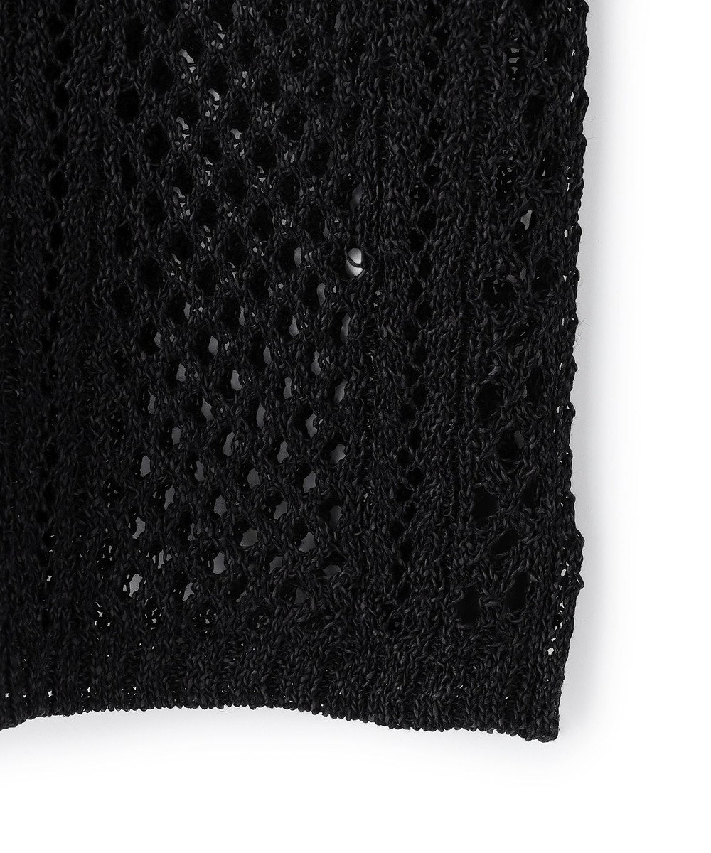 BEIGE， ATACAM / パターンメッシュ ハーフニット 