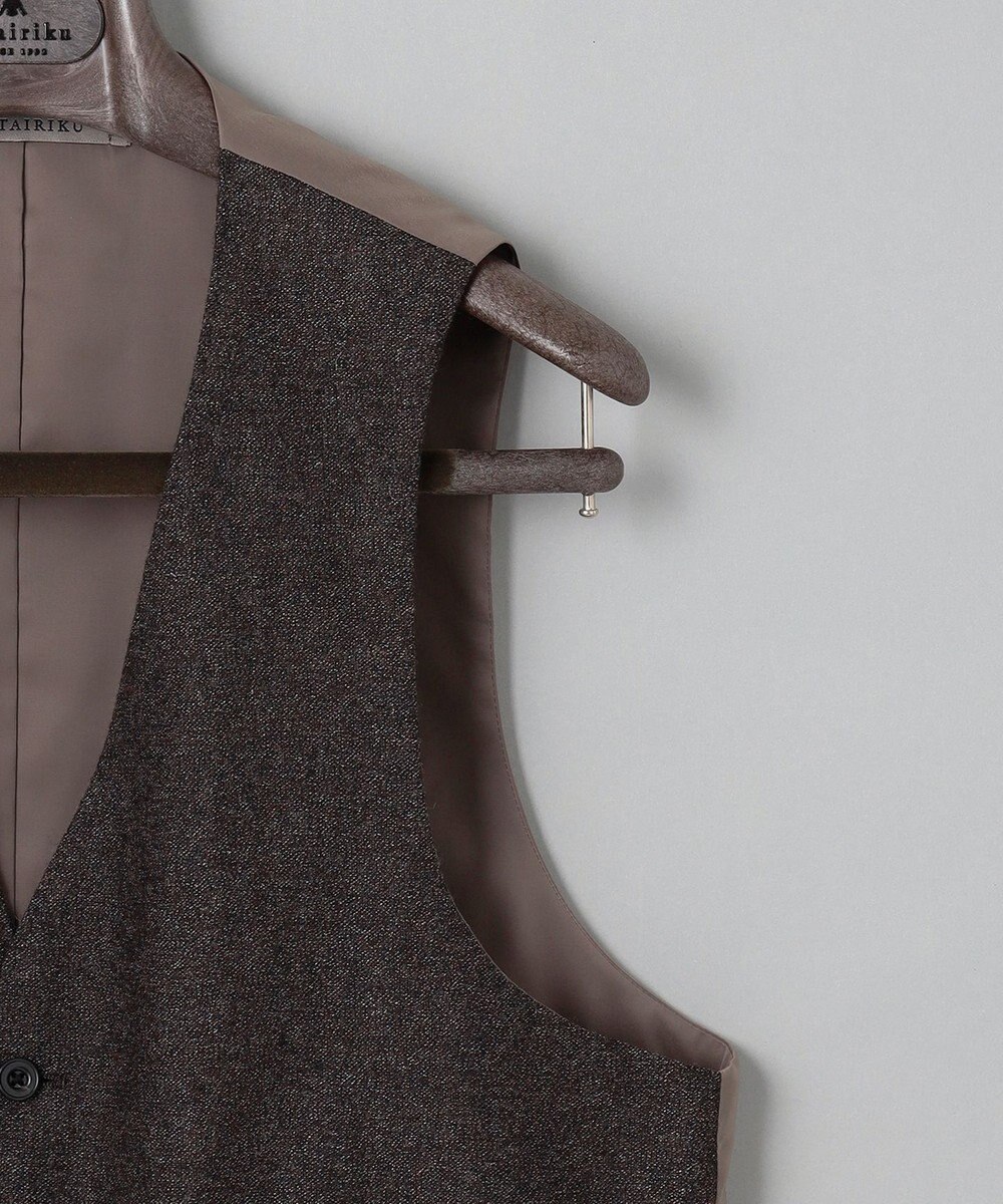 GOTAIRIKU 3ピースセットアップ対応【あたたかい】RENEWOOL ウールベスト 