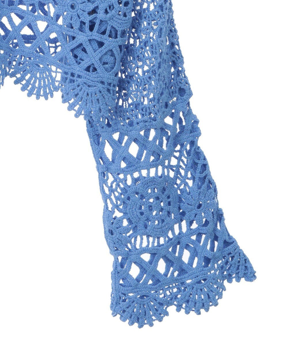 earth music&ecology クロシェ風Ｖネックカーディガン 