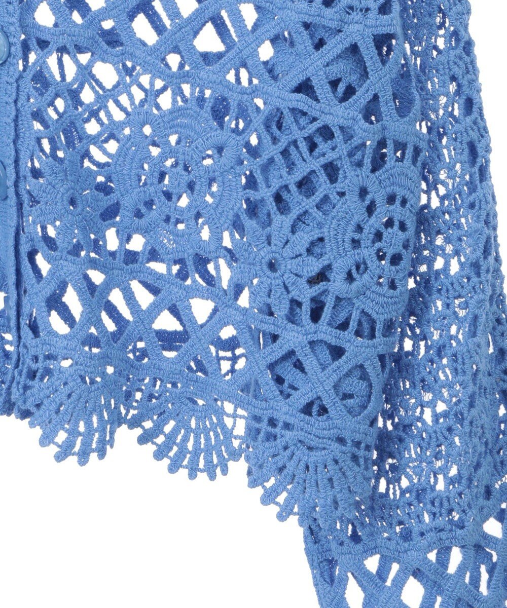 earth music&ecology クロシェ風Ｖネックカーディガン 