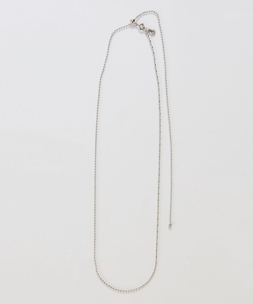 Phoebe 【金属アレルギー対応】リンキーデザインロングチェーンネックレス　シルバー　ニッケルフリー 