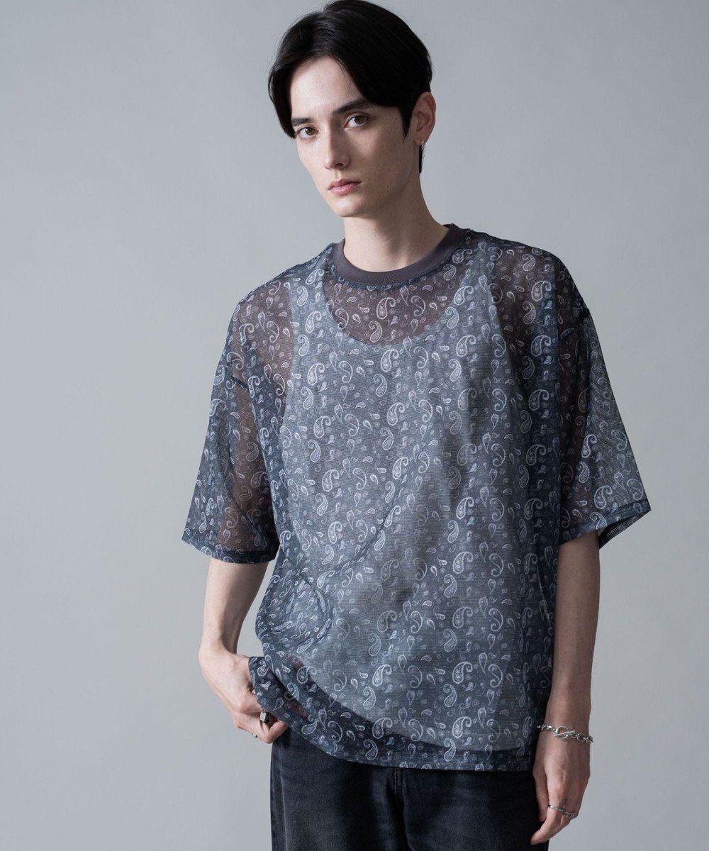 WEGO 【2点SET】メッシュパターンアンサンブルPOシャツ（SS） 