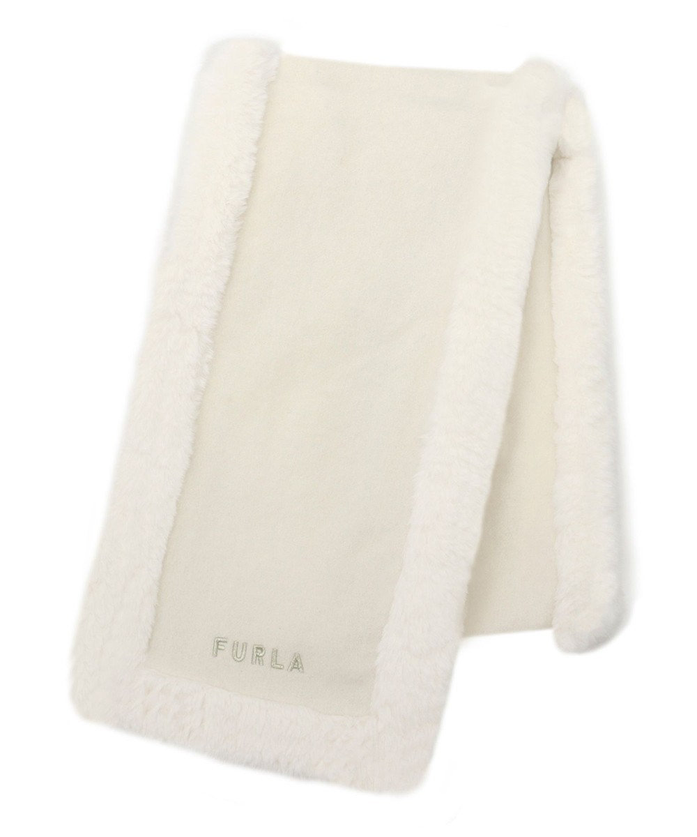 MOONBAT 【WEB限定】FURLA ファートリミングウールマフラー 