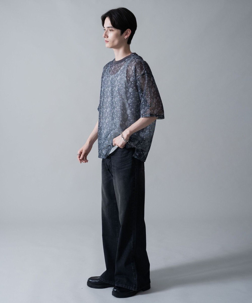 WEGO 【2点SET】メッシュパターンアンサンブルPOシャツ（SS） 