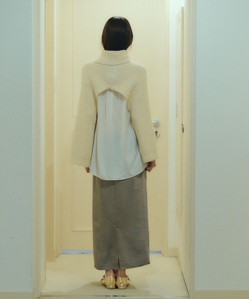 YECCA VECCA サテンロングスカート 