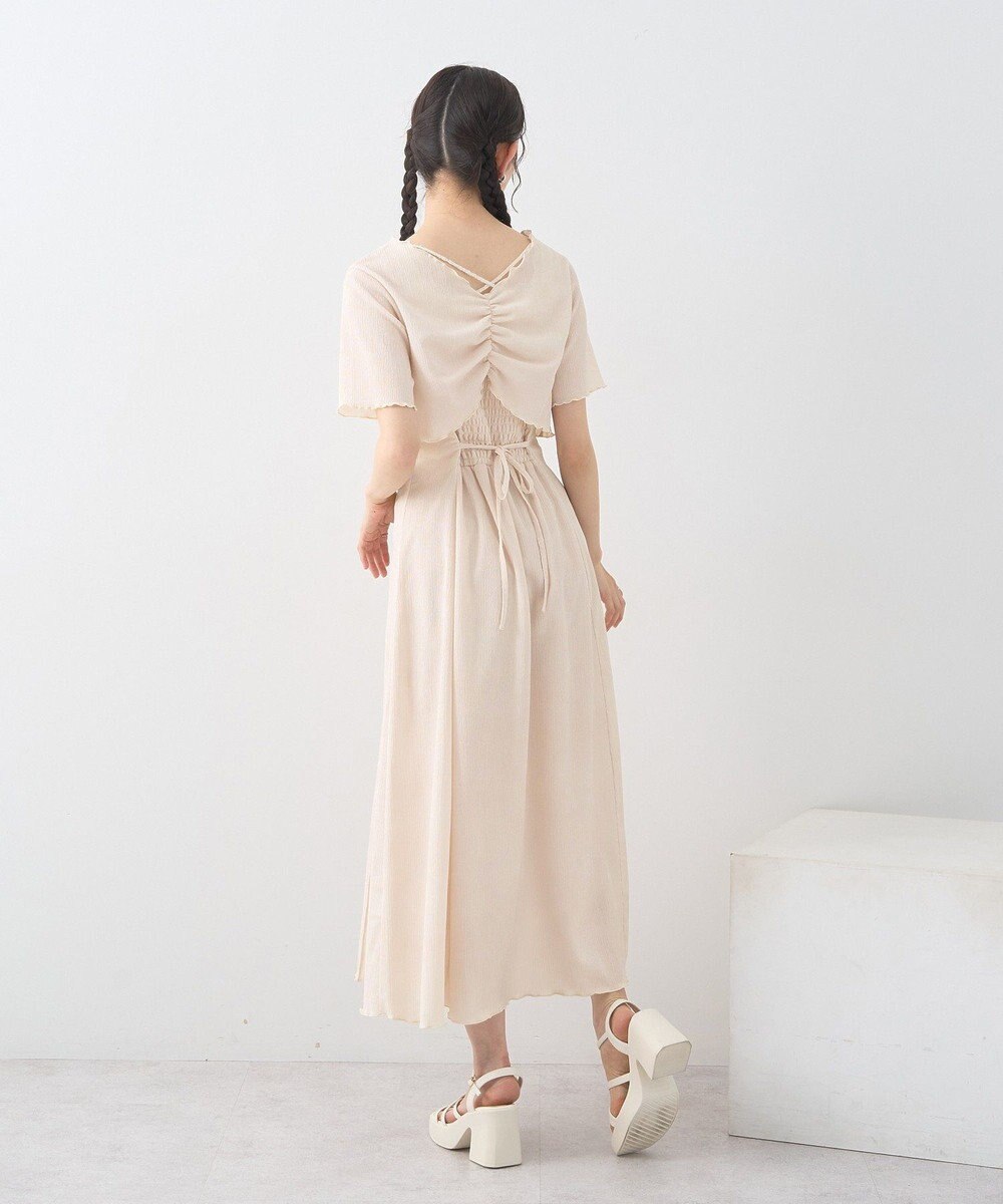 earth music&ecology ＳＥＴ２点ギャザーカットカーデ＋キャミワンピース 