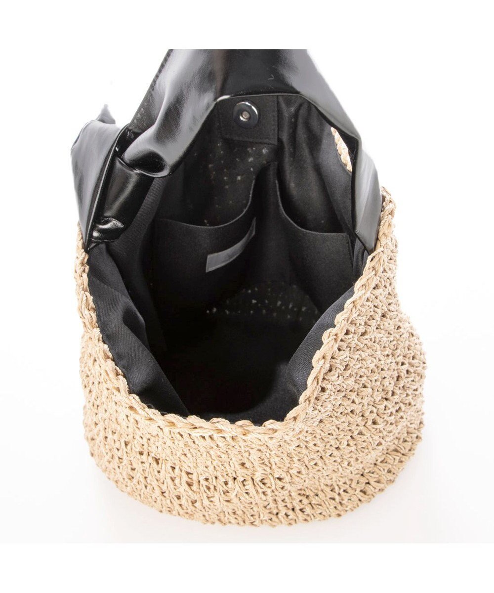 UNBILLION カシュカシュ cachecache / リボンハンドルクロッシェミニトート 