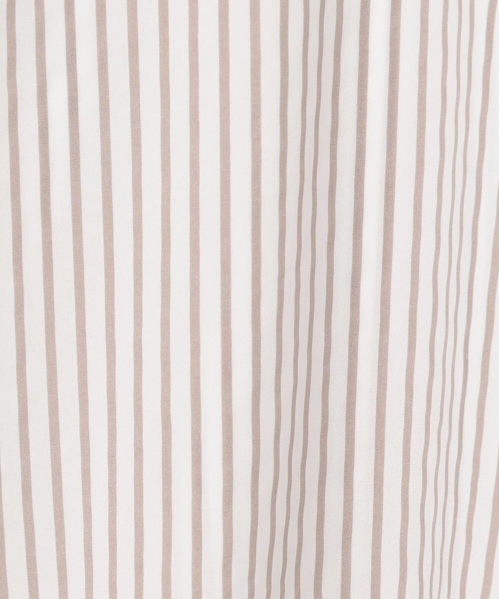 ANY L 【新色追加】スキッパーネック袖タックブラウス 