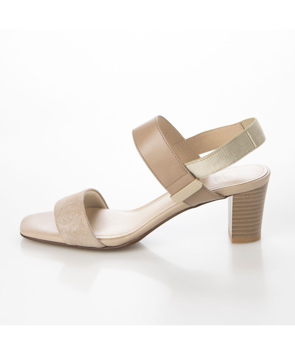 Riz raffinee <Riz raffinee>金具付きスクエアトゥサンダル 