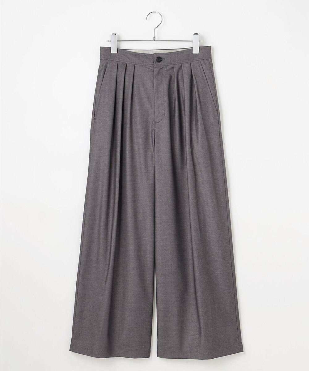 #Newans 【洗濯機可/しわになりにくい】ベリーワイドパンツ 