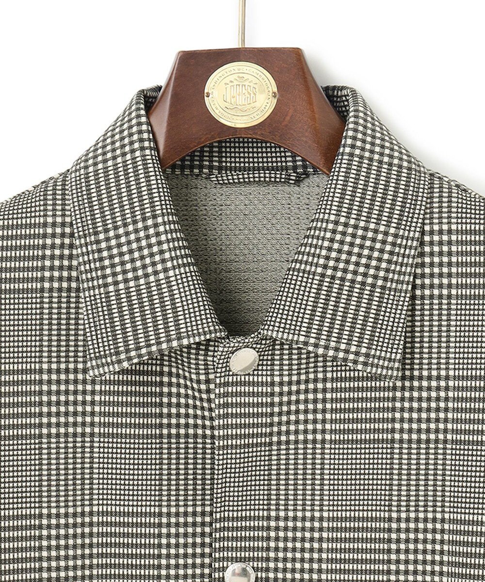 J.PRESS MEN 【KANEMASA】 グレンチェック サッカージャージー コーチジャケット 