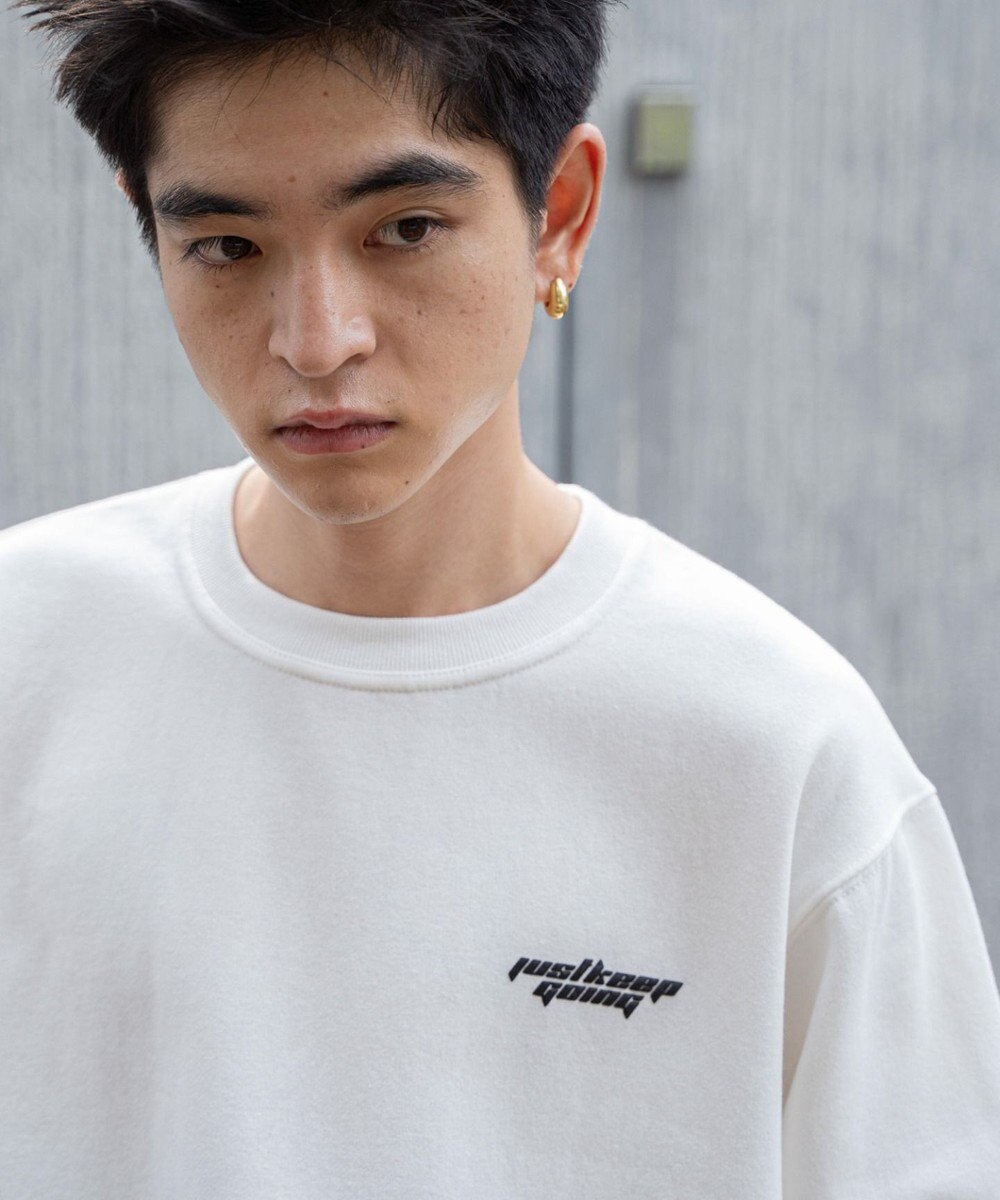 WEGO 【ユニセックス着用ITEM】リラックスフィットグラフィックプルオーバー 