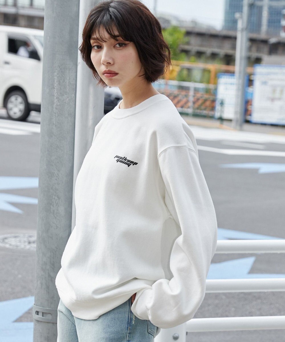 WEGO 【ユニセックス着用ITEM】リラックスフィットグラフィックプルオーバー 