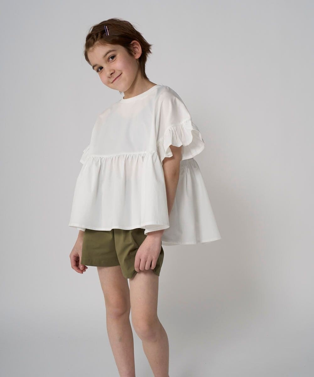 OP／FILA 【Ocean Pacific】らくティブ｜フレアスリーブTシャツ 