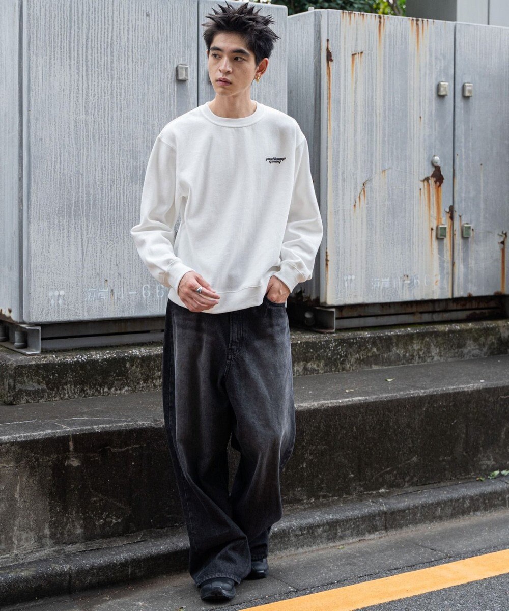 WEGO 【ユニセックス着用ITEM】リラックスフィットグラフィックプルオーバー 