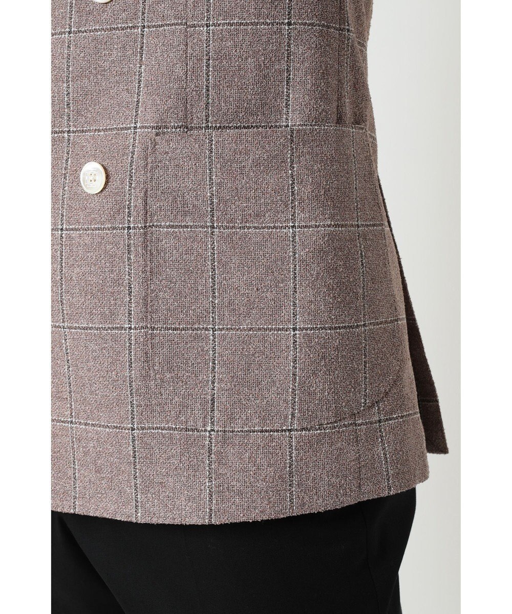 DAKS マイクロブークレーダブルブレストチェックジャケット 