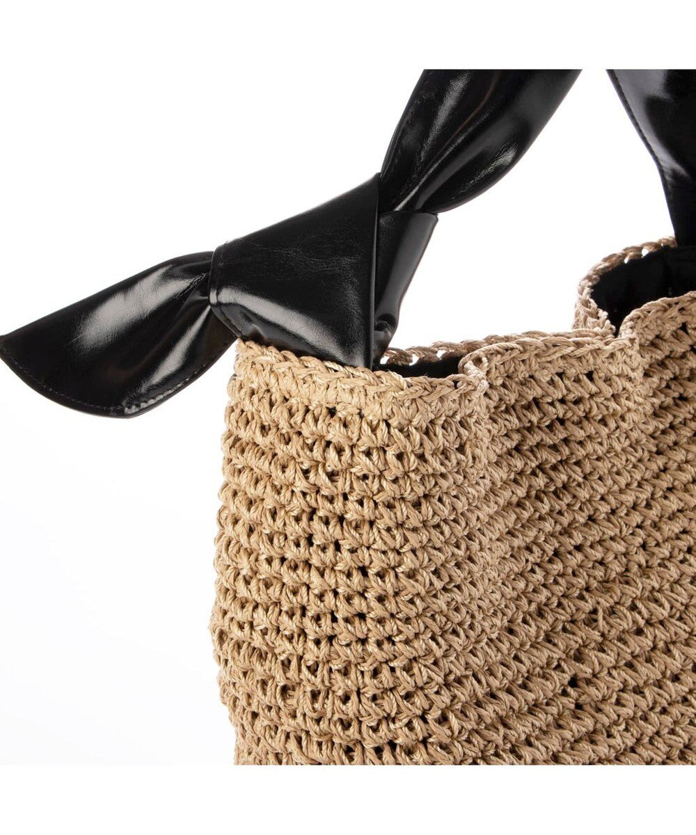 UNBILLION カシュカシュ cachecache / リボンハンドルクロッシェミニトート 