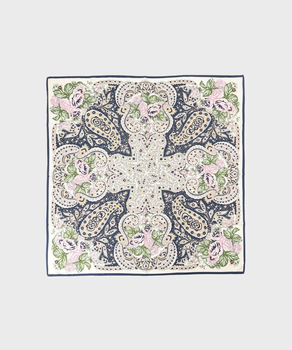GRACE CONTINENTAL フラワーペイズリースカーフ 