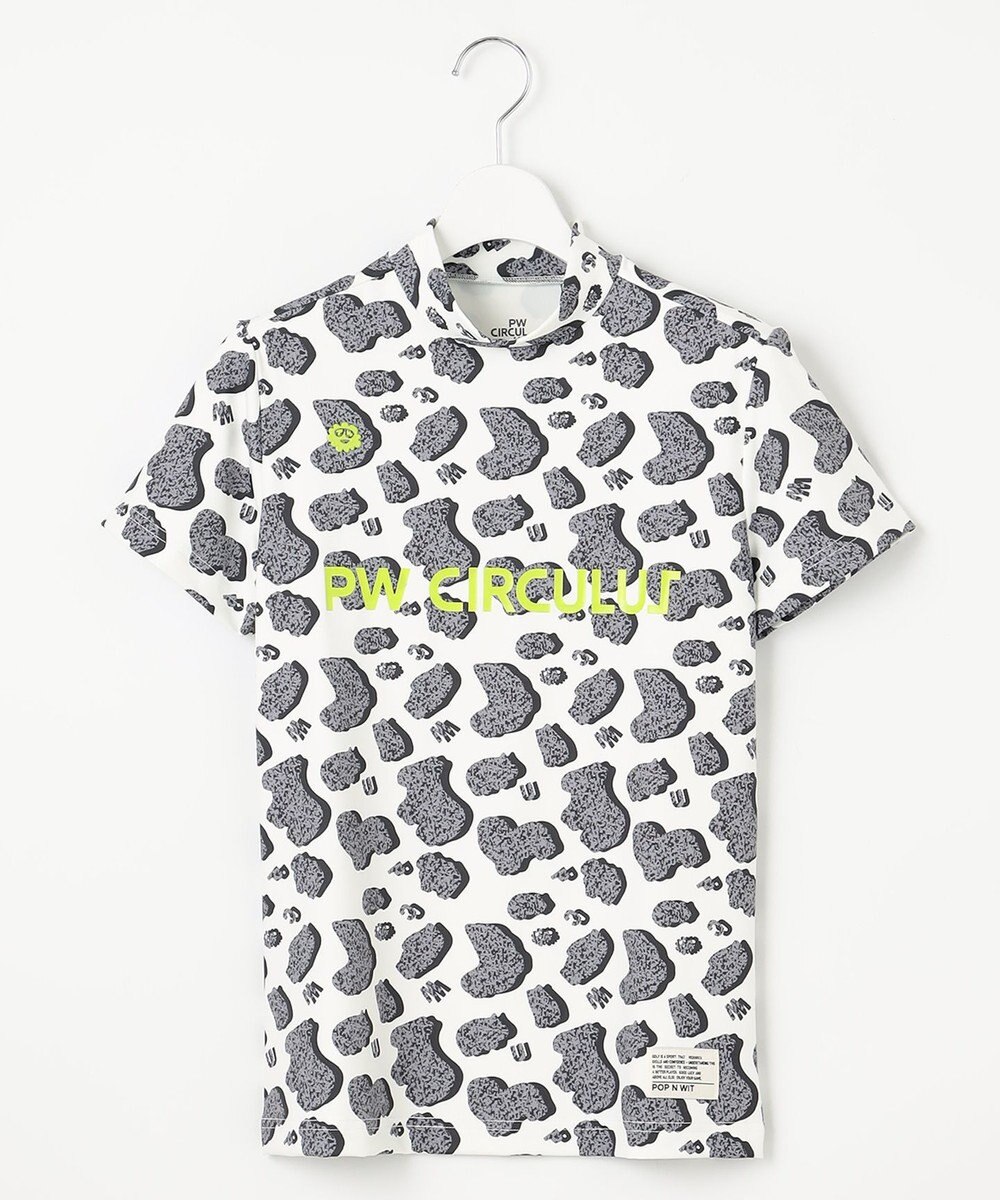 PW CIRCULUS 【永嶋花音プロ着用アイテム】【UV遮蔽率99.5% UVカット / 速乾 / ストレッチ】【WOMEN】アニマルドットモックT ゴルフウェア レディース 