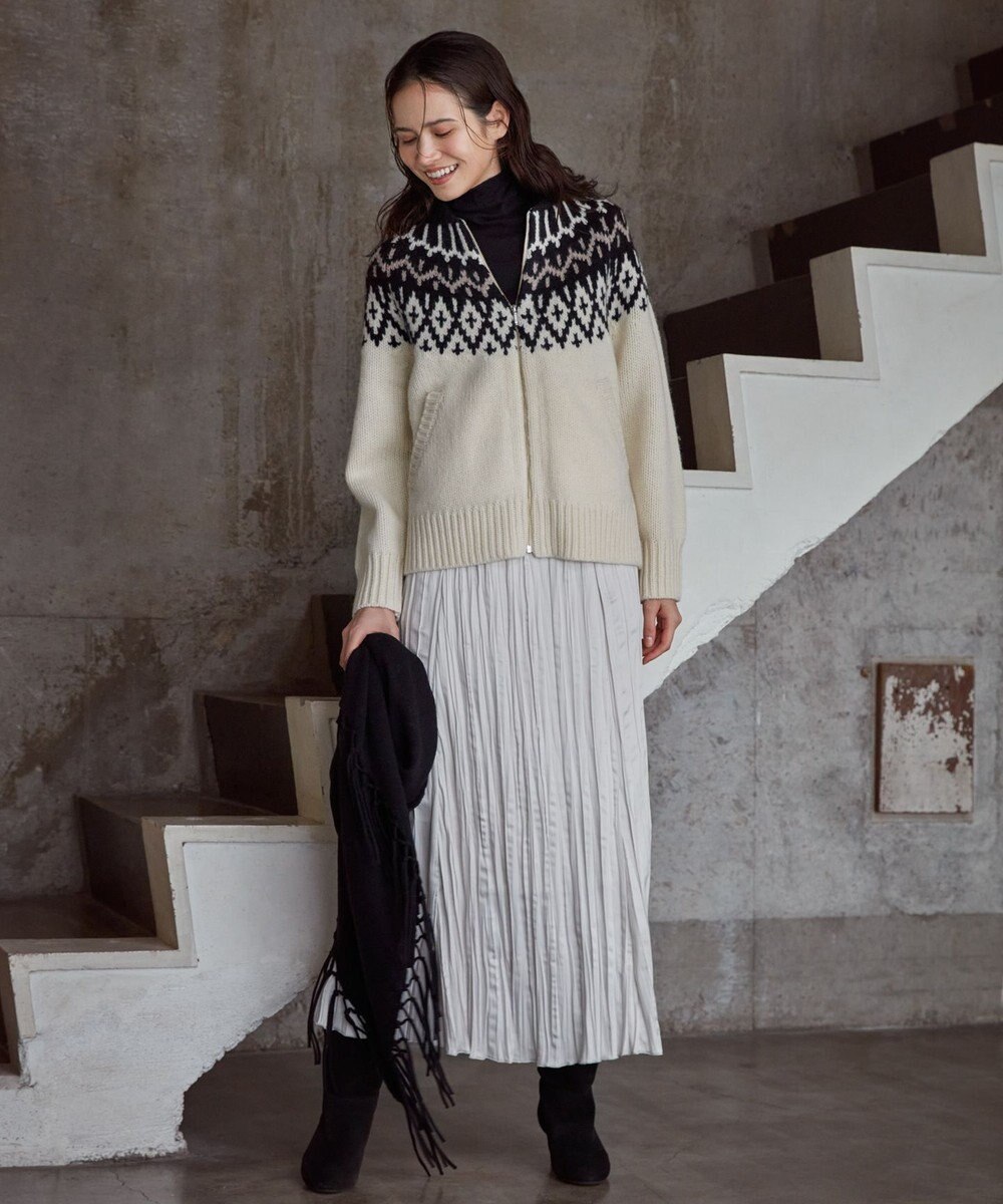 23区 ウールカシミヤ トライアングル ストール 