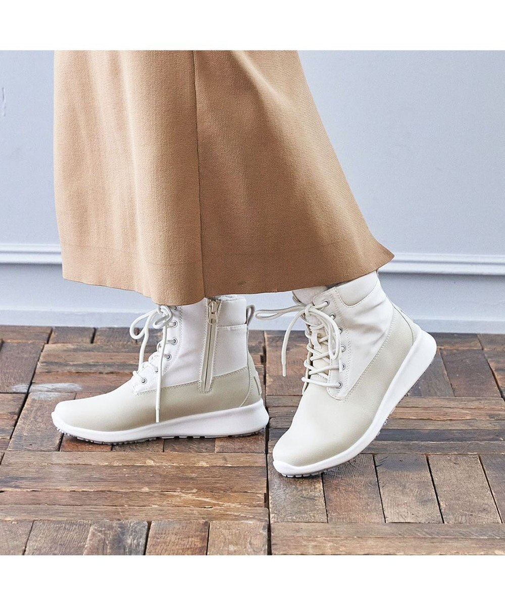 ing <ing>【レイン・スノー対応】レースアップスニーカーブーツ 