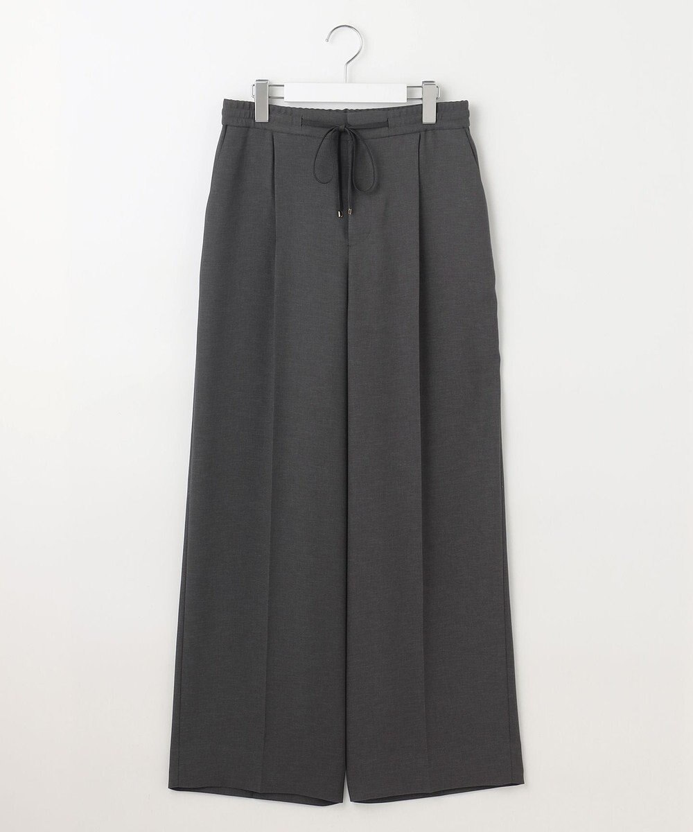 自由区 【洗える】ツイステッドダブルクロスワイドストレート パンツ 