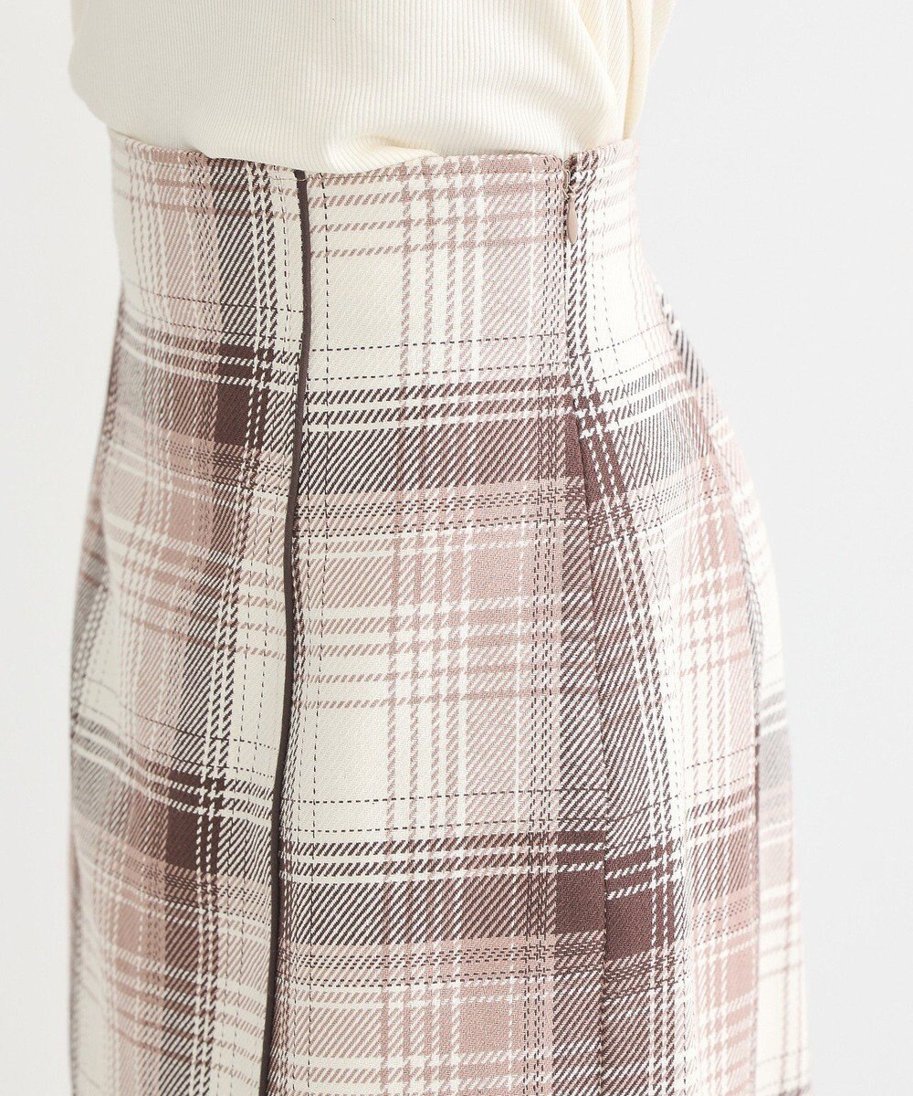 earth music&ecology コットンツイルチェックミニスカート 