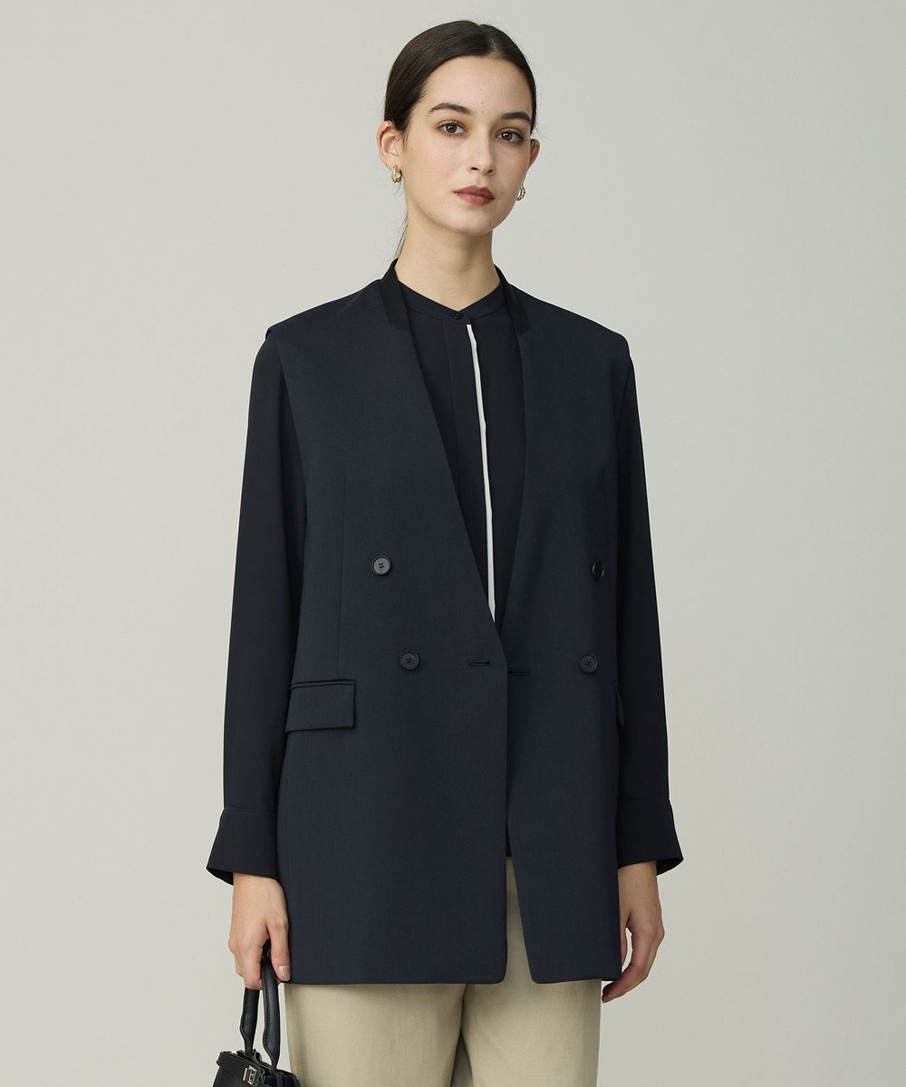 ICB L 【先行予約】 ハイツイストダブルクロス ノーカラージレ 