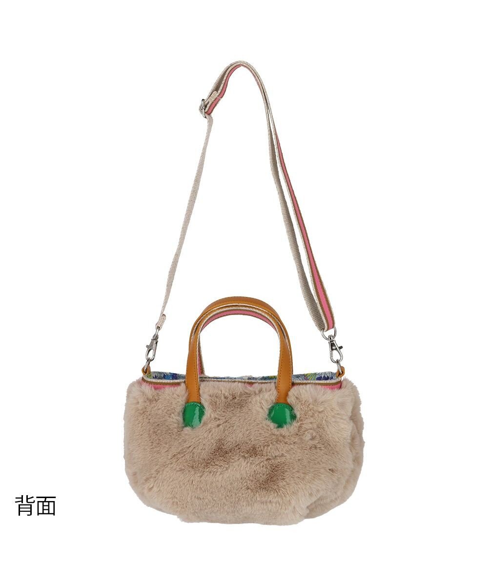 tsumori chisato CARRY キラネコファー ショルダーバッグ 手提げ 2way 