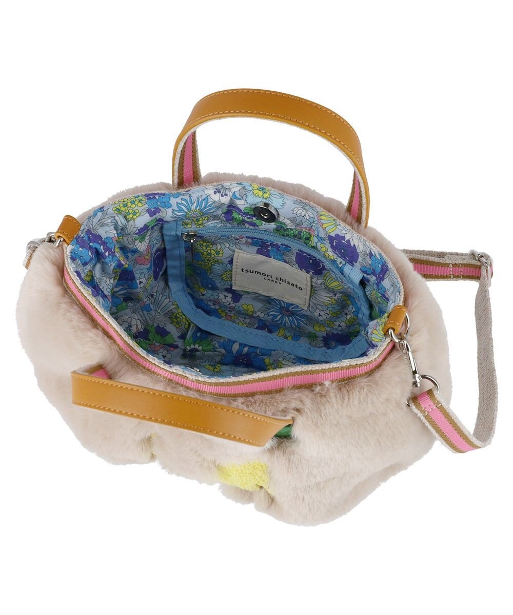 tsumori chisato CARRY キラネコファー ショルダーバッグ 手提げ 2way 