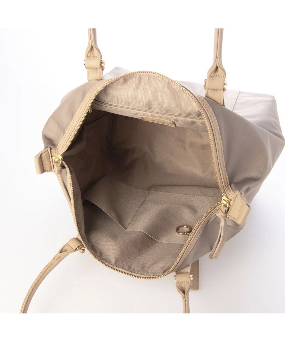 UNBILLION ペルケ perche / ナイロン×牛革かぶせジェムストーントートバッグ 