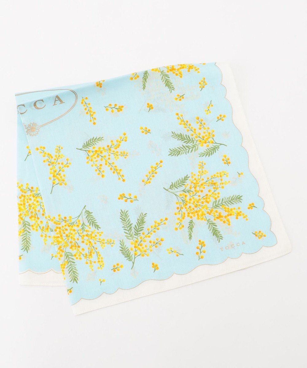 TOCCA HAPPY YELLOW FLOWER HANDKERCHIEF ハンカチ 