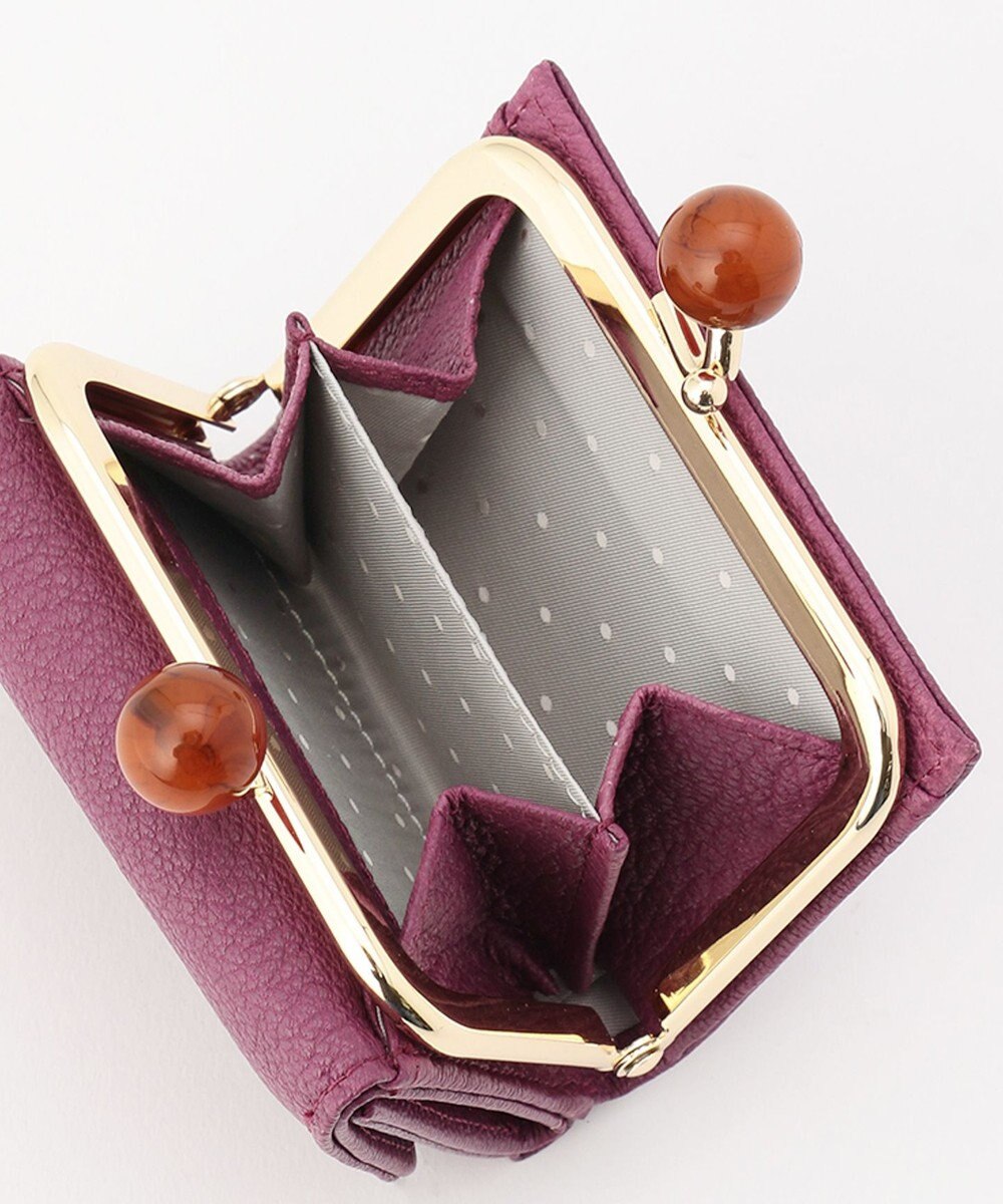 UNBILLION perche アクリル玉三つ折りミニサイフ 