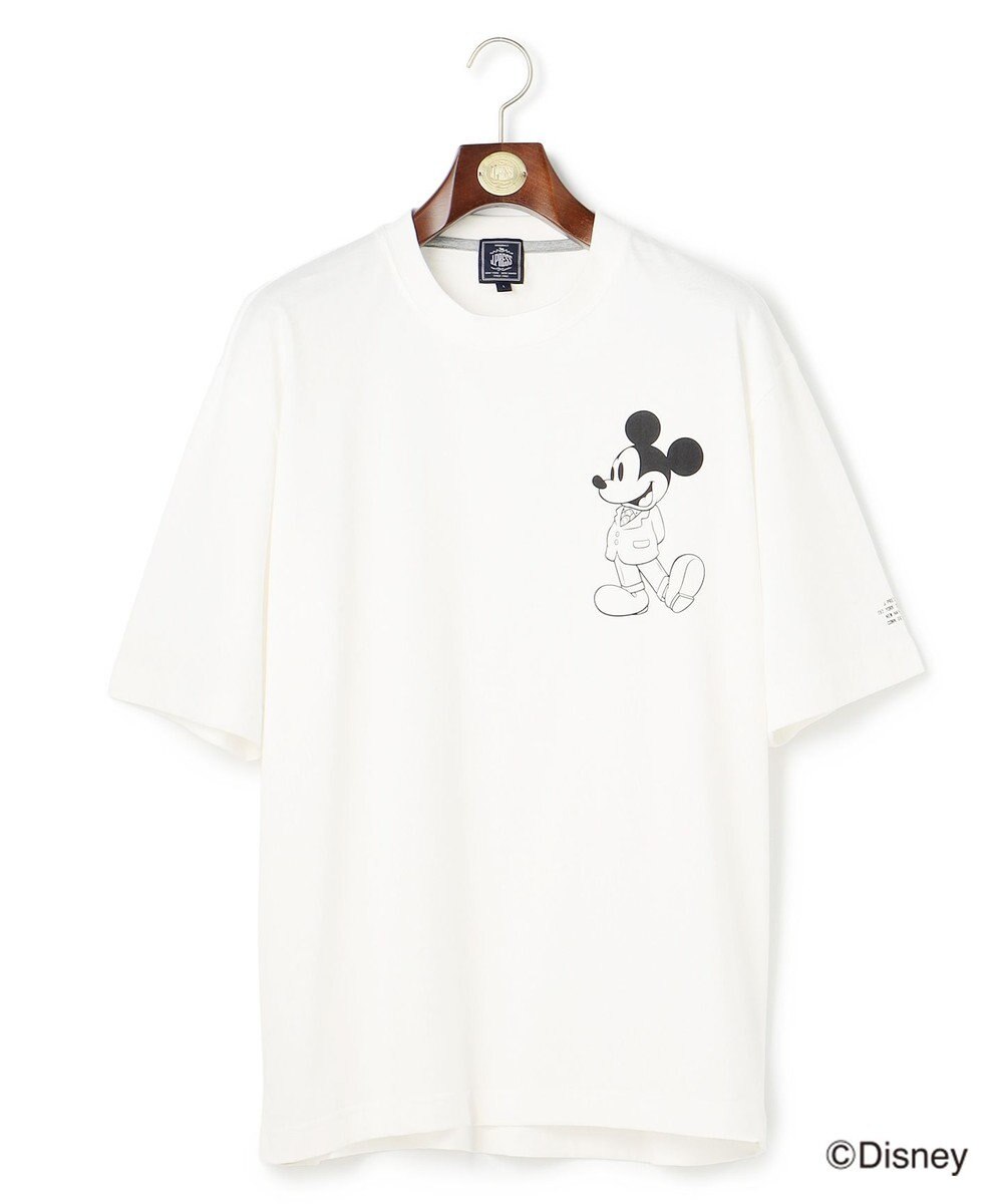 J.PRESS MEN 【DISNEY COLLECTION】【UNISEX】ワンポイント Tシャツ / ミッキ－マウス 