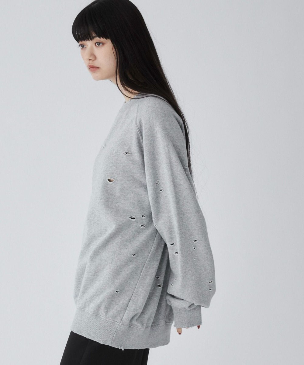 WEGO ダメージプルオーバースウェット 